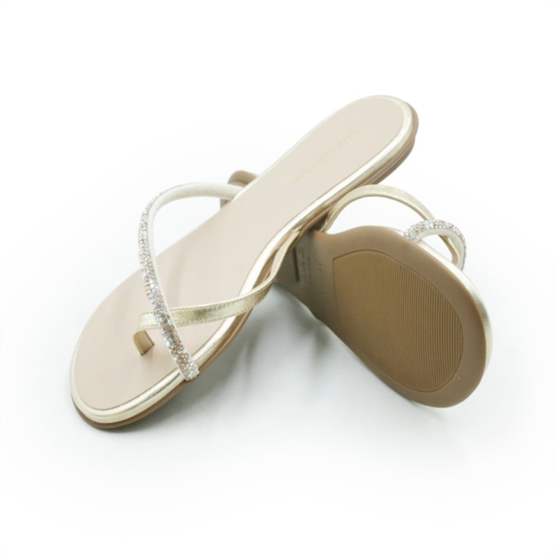 FEMININO RASTEIRA CHINELO LUZ DA LUA  52210068 3 OURO