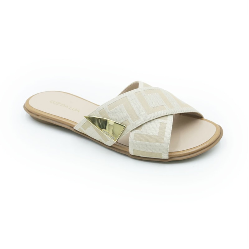 FEMININO RASTEIRA CHINELO LUZ DA LUA 52211110 FRAPPE-NATURAL/BEGE