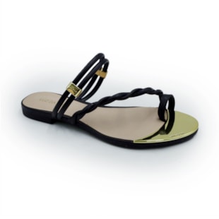 FEMININO RASTEIRA CHINELO LUZ DA LUA 53129400 3 PRETO