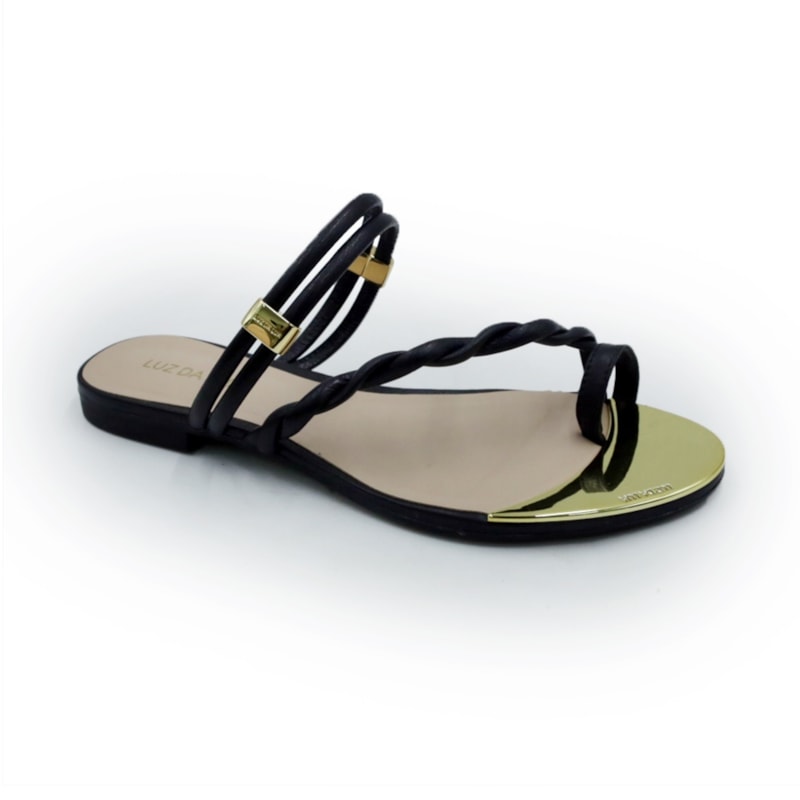 FEMININO RASTEIRA CHINELO LUZ DA LUA 53129400 3 PRETO