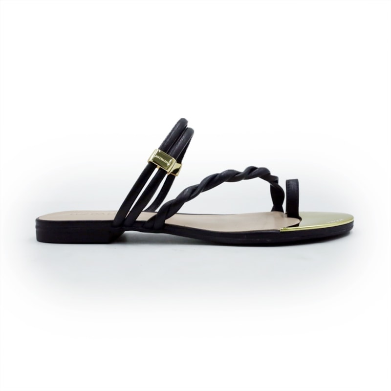 FEMININO RASTEIRA CHINELO LUZ DA LUA 53129400 3 PRETO