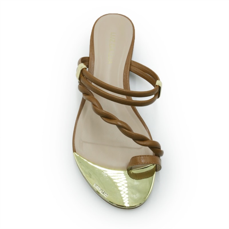 FEMININO RASTEIRA CHINELO LUZ DA LUA 53129400 47 CARAMELO
