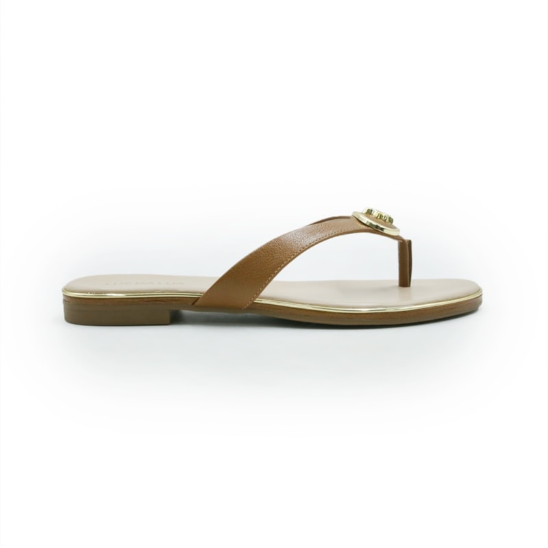 FEMININO RASTEIRA CHINELO LUZ DA LUA 54870082 5 CARAMELO