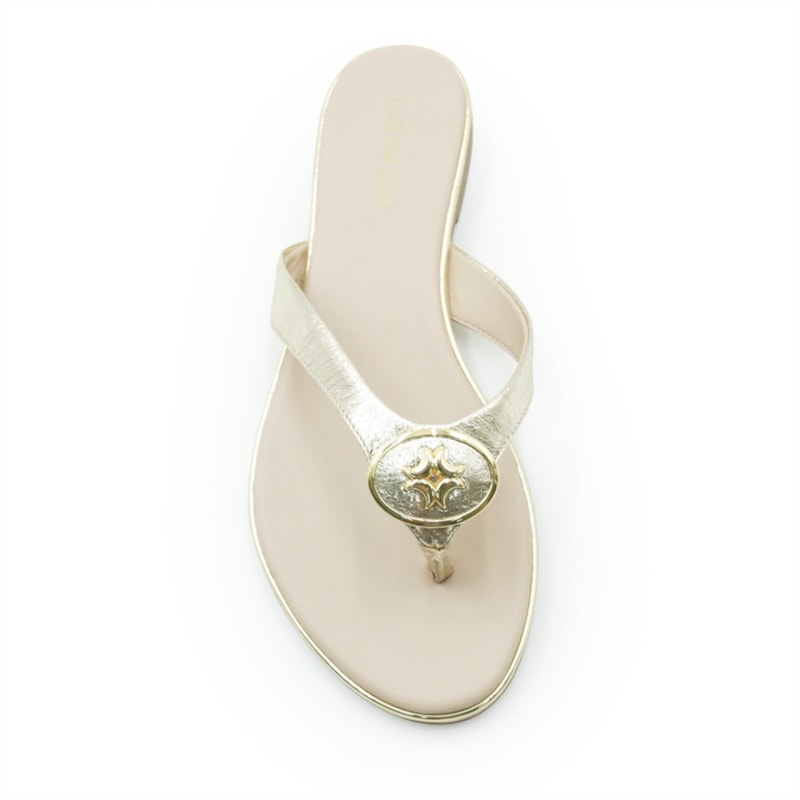 FEMININO RASTEIRA CHINELO LUZ DA LUA  54870082 7 OURO