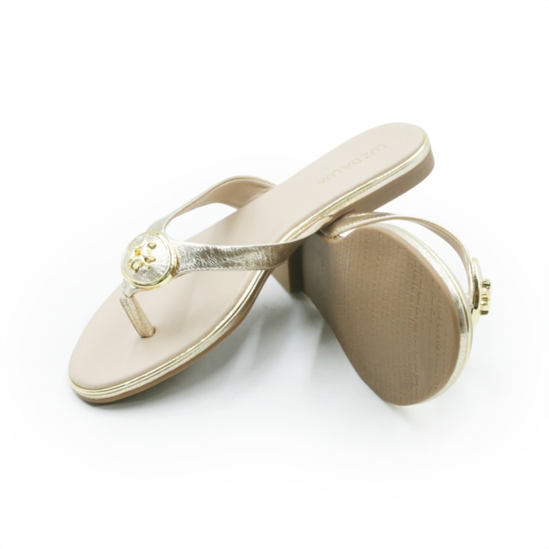FEMININO RASTEIRA CHINELO LUZ DA LUA  54870082 7 OURO
