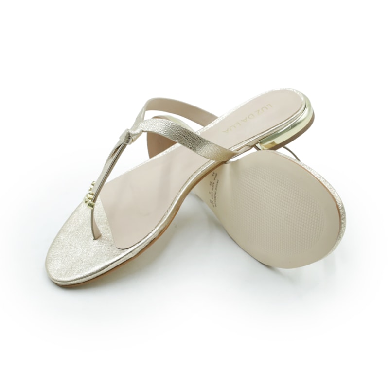 FEMININO RASTEIRA CHINELO LUZ DA LUA 80270038 VENUS OURO