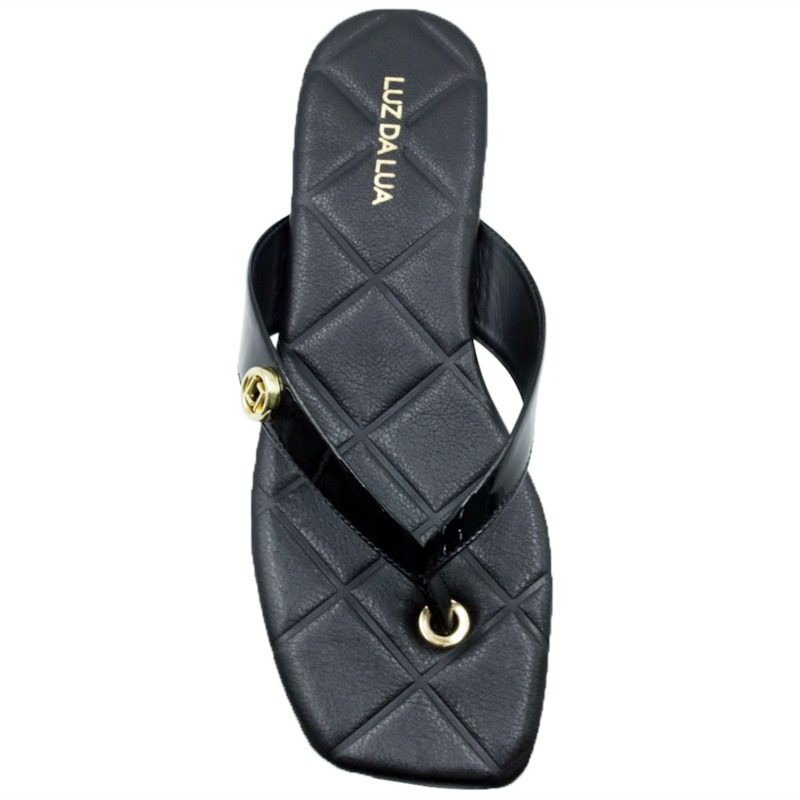 FEMININO RASTEIRA CHINELO LUZ DA LUA 80960002 PRETO/PRETO