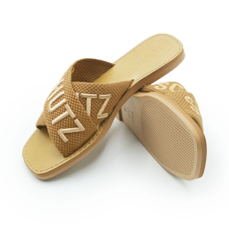 FEMININO RASTEIRA CHINELO SCHUTZ  S2088901150041 GOLDEN OCHRE