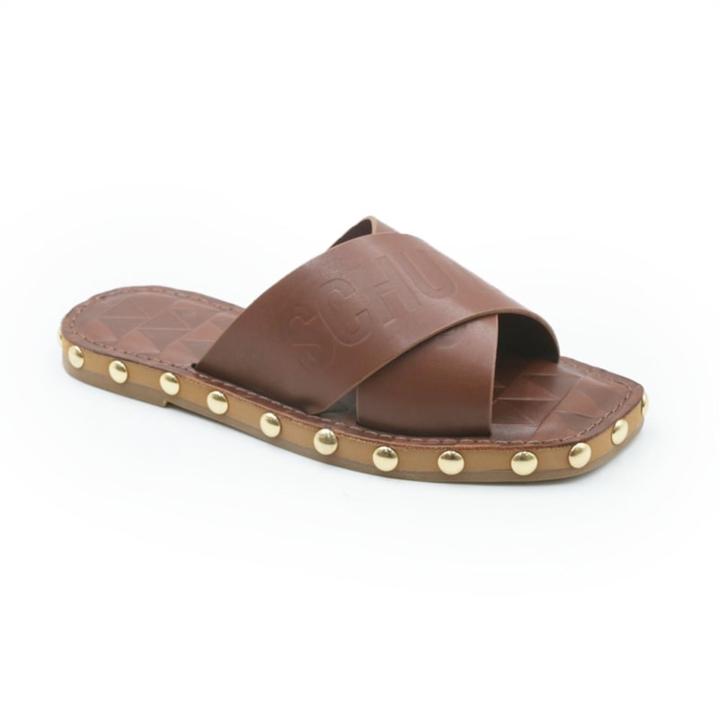 FEMININO RASTEIRA CHINELO SCHUTZ S2266100070003 WARM TOFFEE