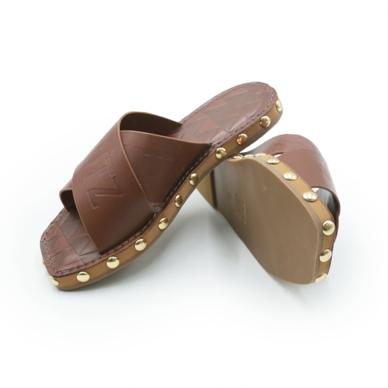 FEMININO RASTEIRA CHINELO SCHUTZ S2266100070003 WARM TOFFEE