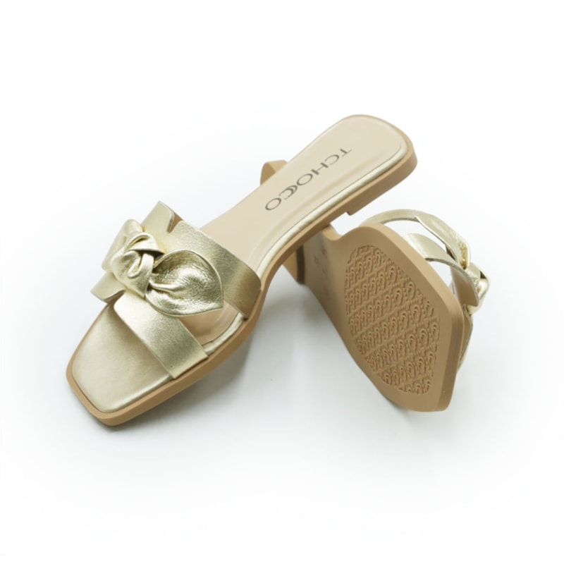 FEMININO RASTEIRA CHINELO TCHOCCO 14804 OURO