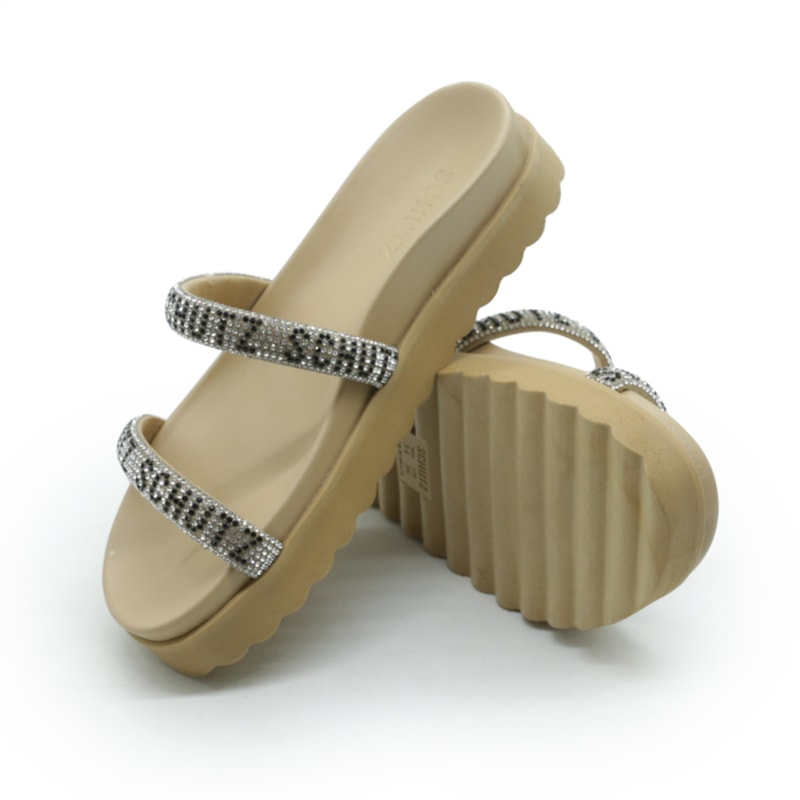 FEMININO RASTEIRA PAPETE SCHUTZ S2073300640005 NUDE