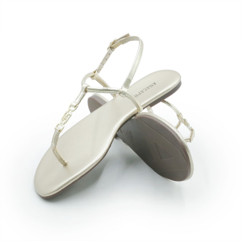 FEMININO RASTEIRA SANDALIA ANA CAPRI C3029400030019 CHAMPAGNE