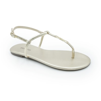 FEMININO RASTEIRA SANDALIA ANA CAPRI C3029400030019 CHAMPAGNE