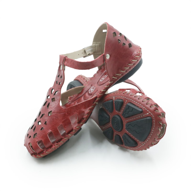 FEMININO RASTEIRA SANDALIA ANDACCO 12395-54 CRUSH ROSSO