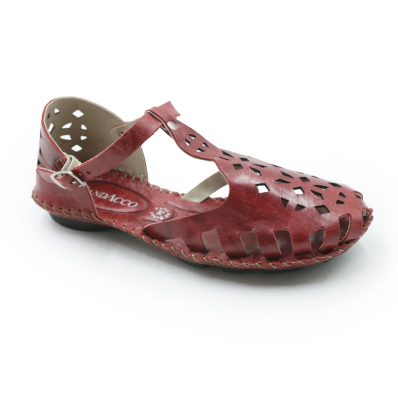 FEMININO RASTEIRA SANDALIA ANDACCO 12395-54 CRUSH ROSSO