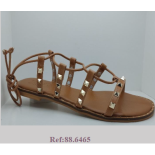 FEMININO RASTEIRA SANDALIA ELIZ 886465 ALPINO CARAMELO METAL OURO