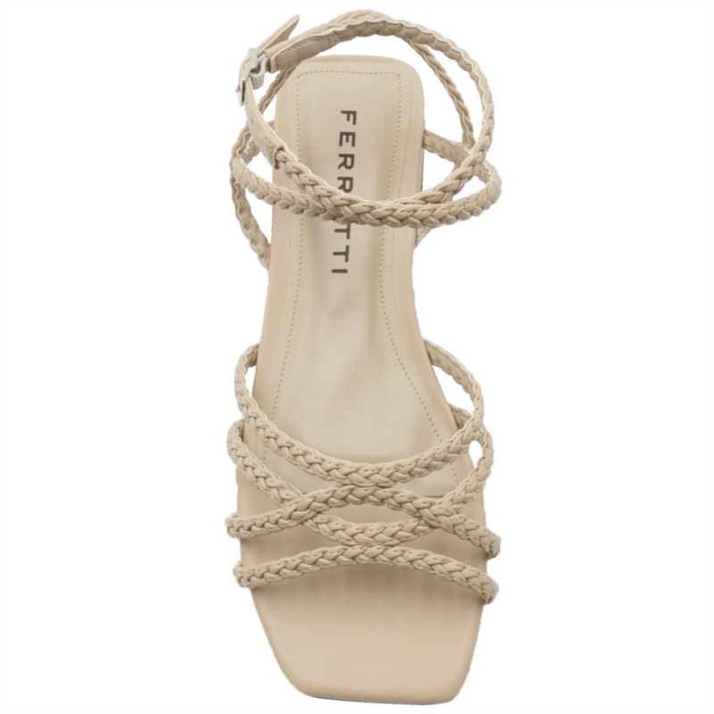 FEMININO RASTEIRA SANDALIA FERRETTI  1057785 NAPA SOFT NATURAL