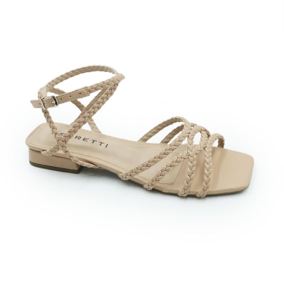 FEMININO RASTEIRA SANDALIA FERRETTI  1057785 NAPA SOFT NATURAL