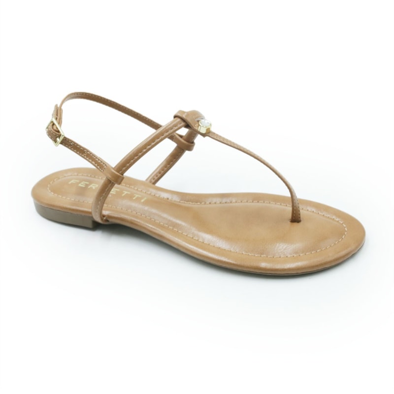 FEMININO RASTEIRA SANDALIA FERRETTI 10694543 MADRI CAPUCCINO