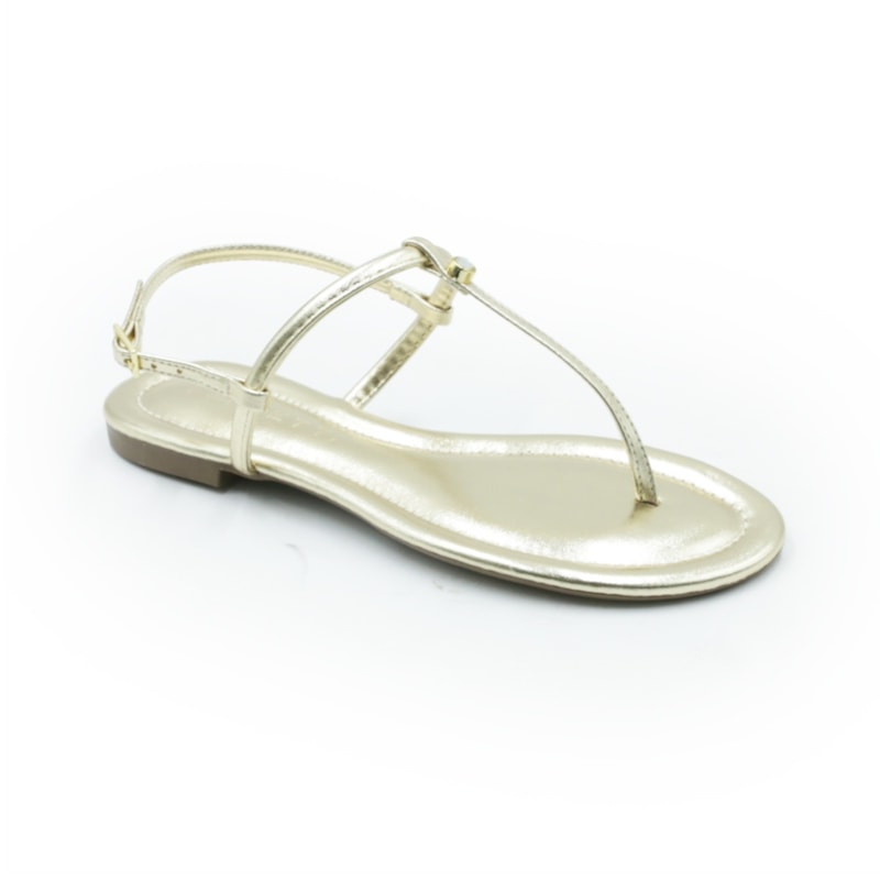 FEMININO RASTEIRA SANDALIA FERRETTI  10694543 NAPA COMFORT OURO LIGHT