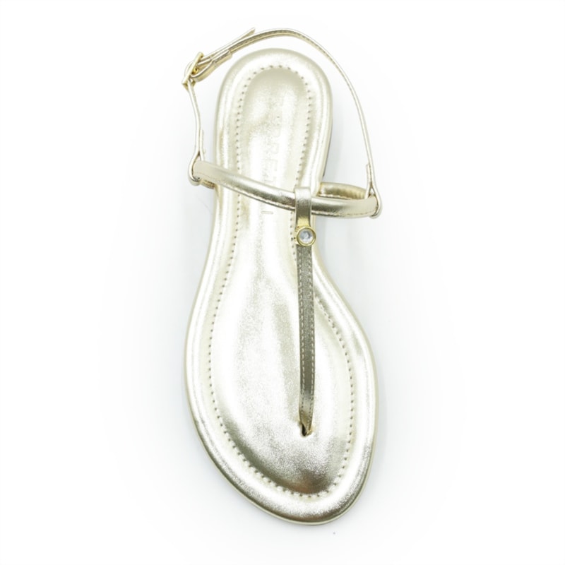 FEMININO RASTEIRA SANDALIA FERRETTI  10694543 NAPA COMFORT OURO LIGHT
