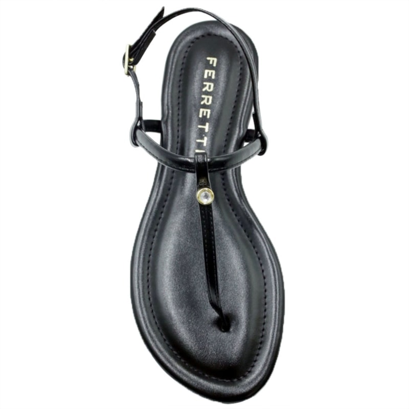 FEMININO RASTEIRA SANDALIA FERRETTI 10694543 NEW METALIC PRETO