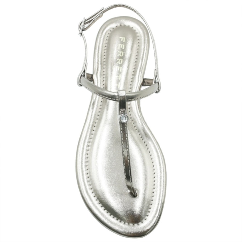 FEMININO RASTEIRA SANDALIA FERRETTI 10694543 PRATA VELHO