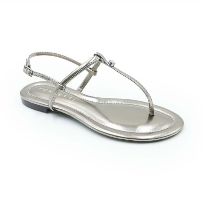 FEMININO RASTEIRA SANDALIA FERRETTI 10694543 PRATA VELHO
