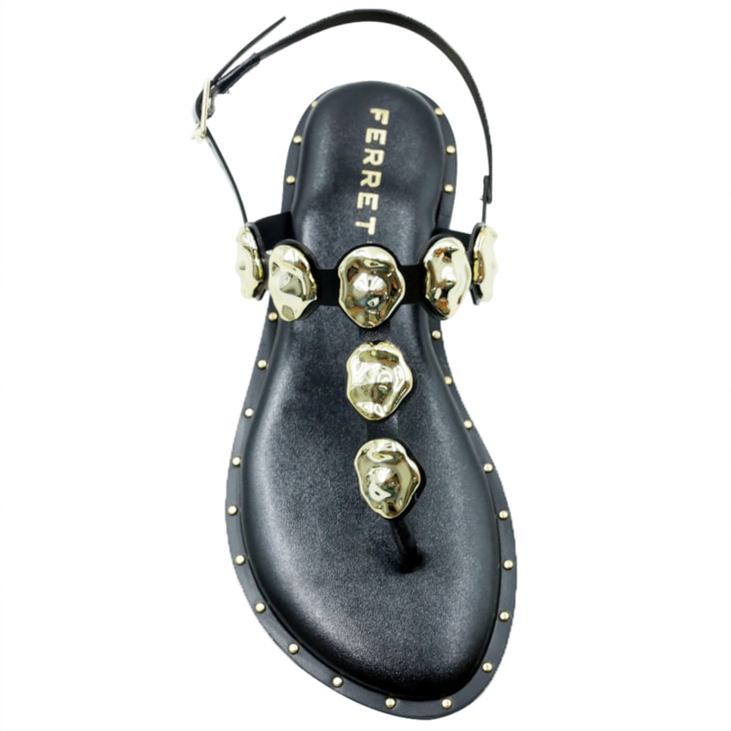 FEMININO RASTEIRA SANDALIA FERRETTI 16067 PRETO