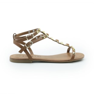 FEMININO RASTEIRA SANDALIA FERRETTI 1937685 NAPA CARAMELO CAMEL