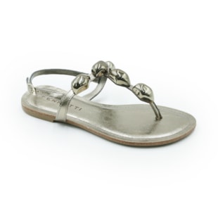 FEMININO RASTEIRA SANDALIA FERRETTI 1938069 PRIME TITANIO