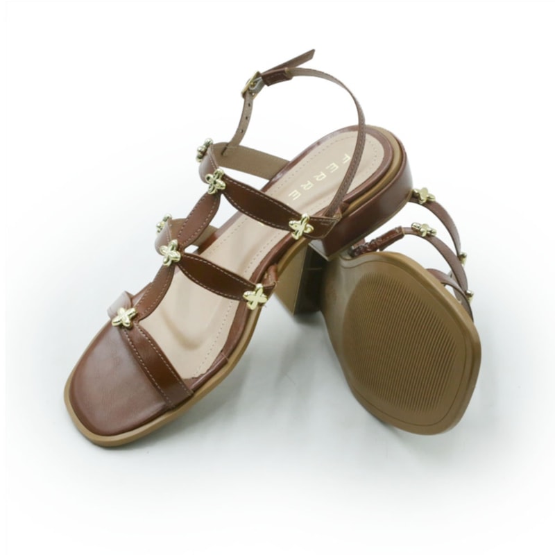 FEMININO RASTEIRA SANDALIA FERRETTI  2900115 MADRI WHISKY