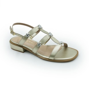 FEMININO RASTEIRA SANDALIA FERRETTI  2900115 OURO LIGHT