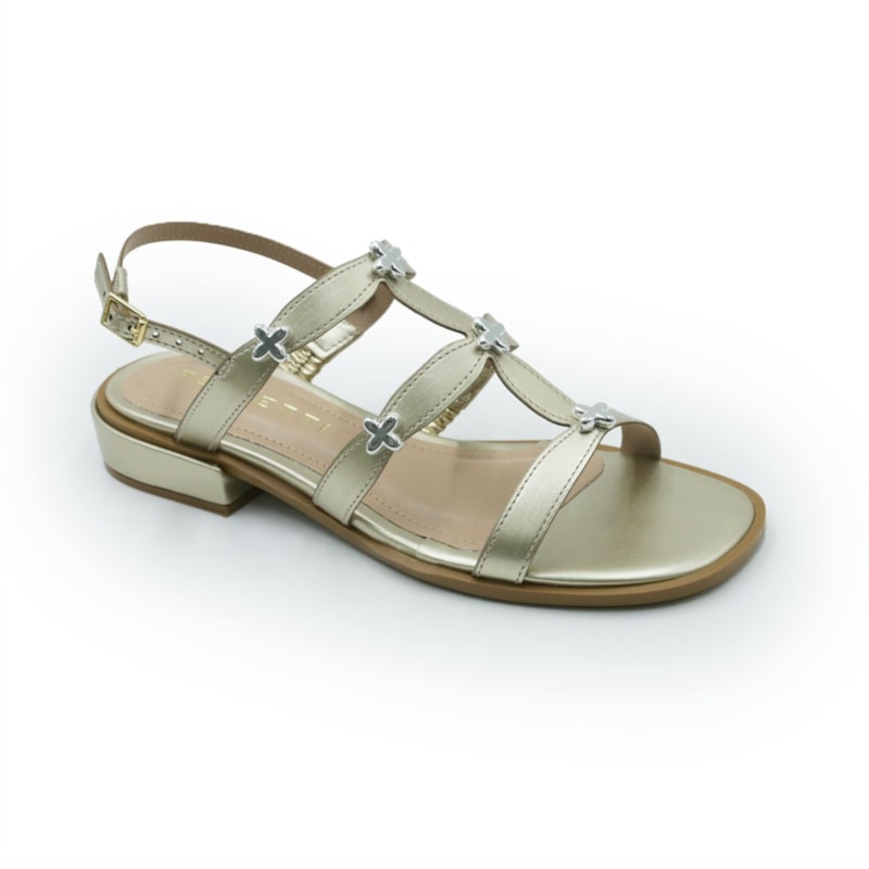FEMININO RASTEIRA SANDALIA FERRETTI  2900115 OURO LIGHT