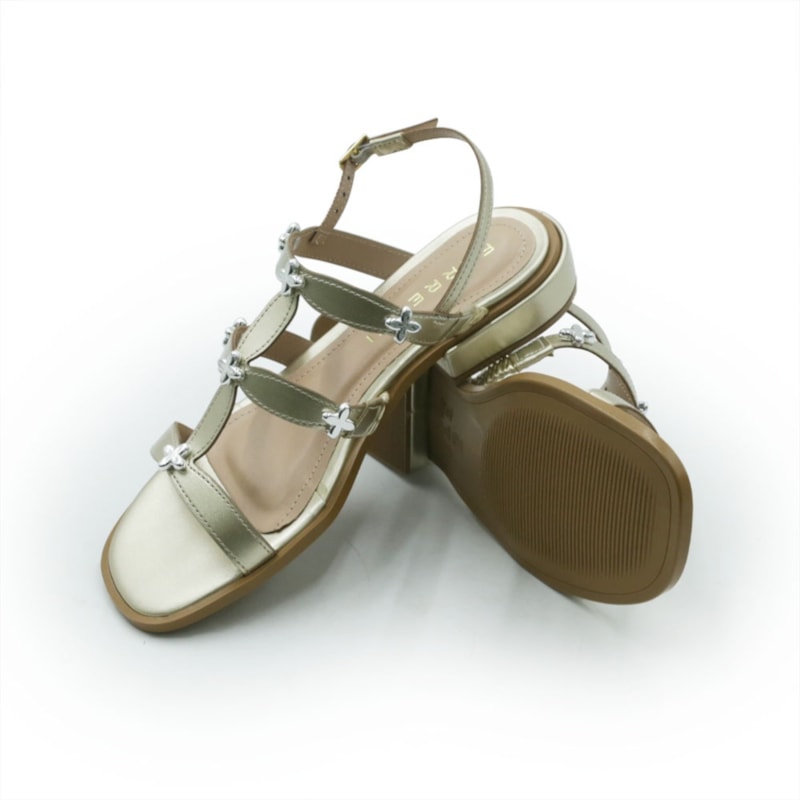 FEMININO RASTEIRA SANDALIA FERRETTI  2900115 OURO LIGHT