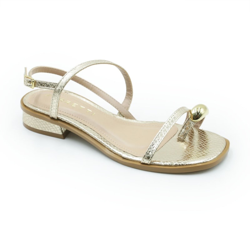 FEMININO RASTEIRA SANDALIA FERRETTI  2950156 SAMIRA CHAMPAGNE