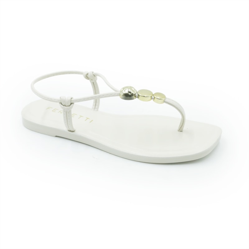 FEMININO RASTEIRA SANDALIA FERRETTI 30511593 INTENSE OFF WHITE