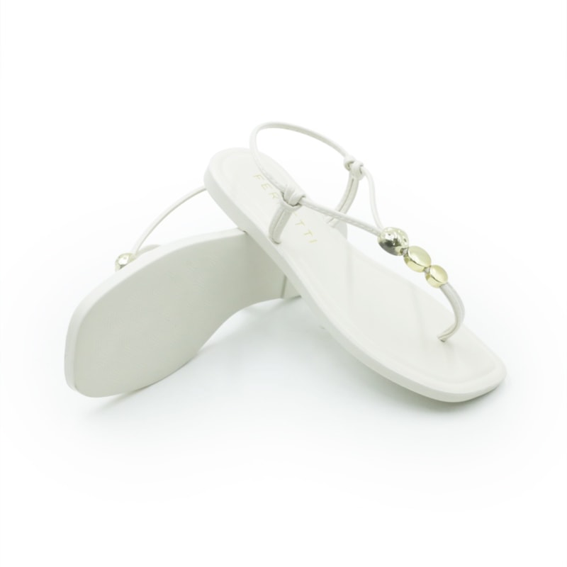 FEMININO RASTEIRA SANDALIA FERRETTI 30511593 INTENSE OFF WHITE
