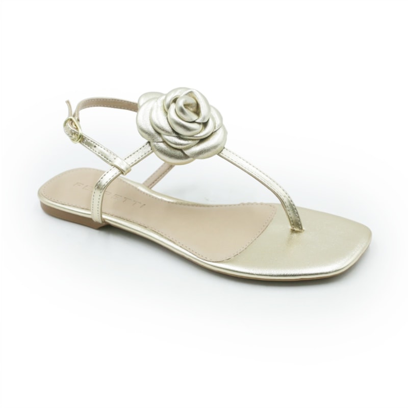 FEMININO RASTEIRA SANDALIA FERRETTI 31517 STELARE OURO LIGHT