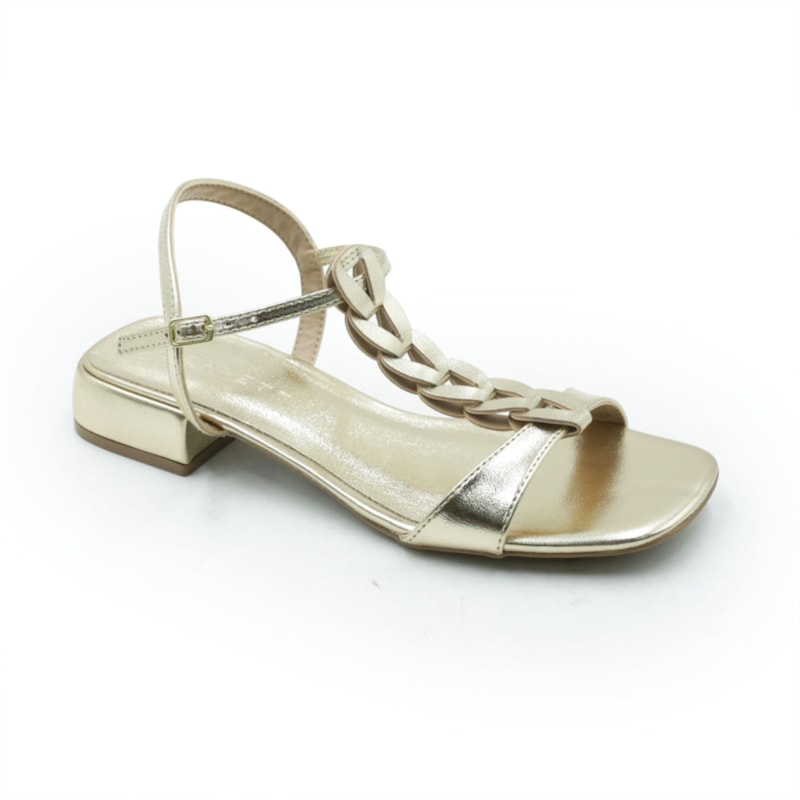 FEMININO RASTEIRA SANDALIA FERRETTI  43300T12012 CHROMA CHAMPAGNE