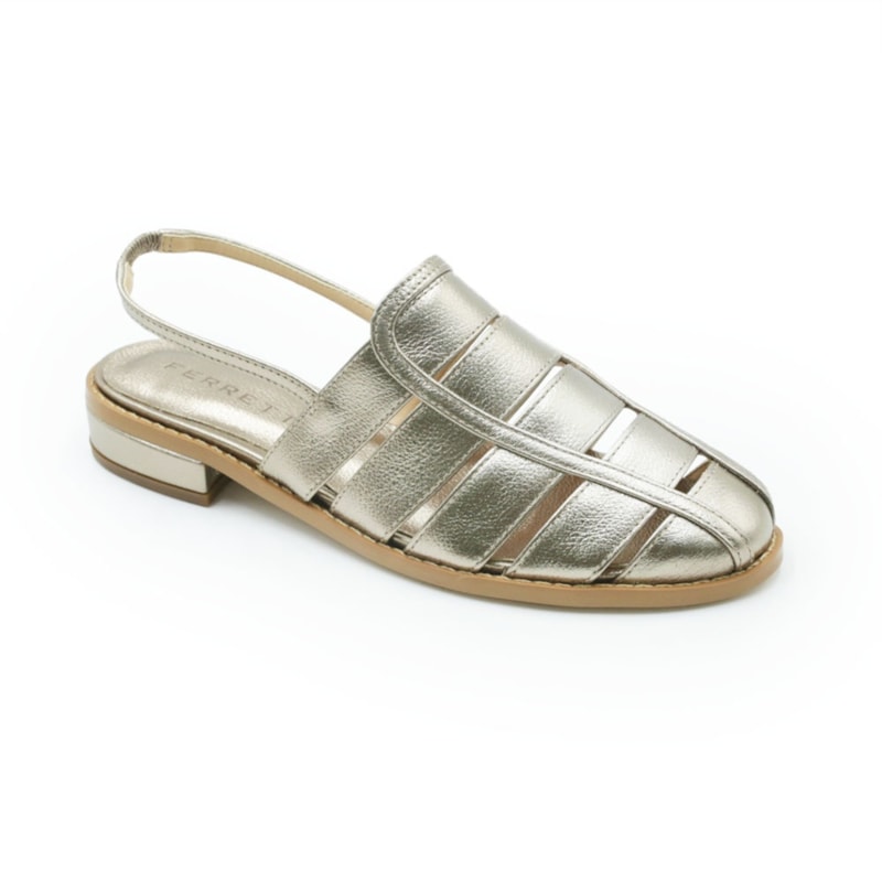 FEMININO RASTEIRA SANDALIA FERRETTI  62213 FLOATER PRATA VELHO