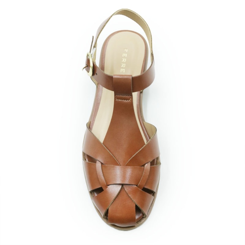 FEMININO RASTEIRA SANDALIA FERRETTI 7121 21164 INTENSE CARAMELO