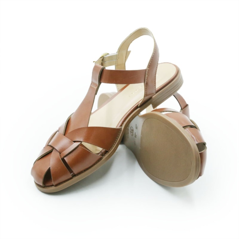 FEMININO RASTEIRA SANDALIA FERRETTI 7121 21164 INTENSE CARAMELO