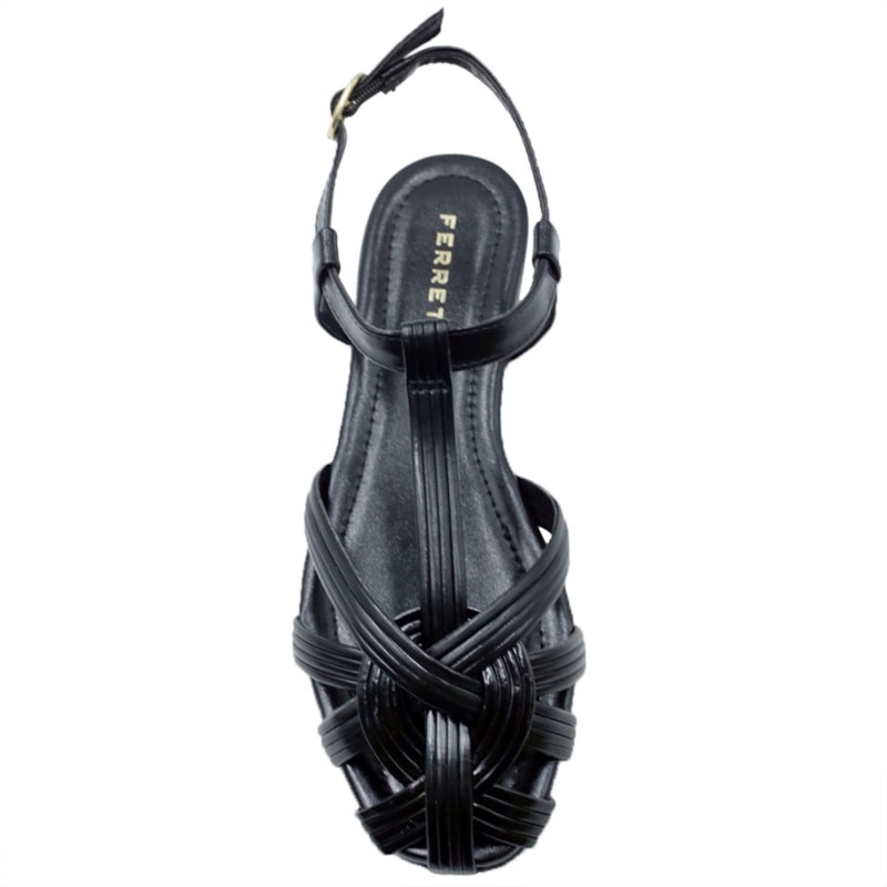 FEMININO RASTEIRA SANDALIA FERRETTI  7144 20929 INTENSE PRETO