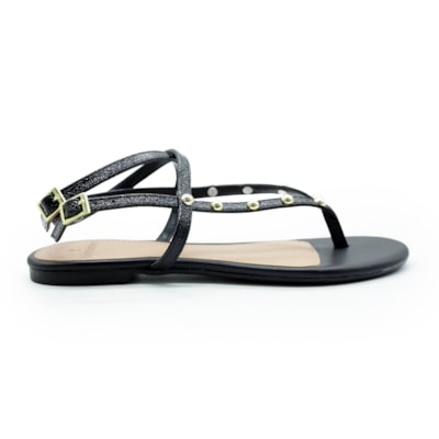 FEMININO RASTEIRA SANDALIA LA FEMME 131287 VZ SHINE PRETO