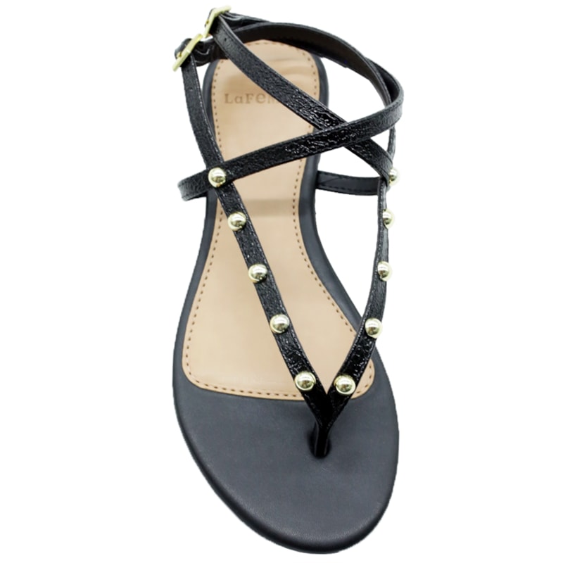 FEMININO RASTEIRA SANDALIA LA FEMME 131287 VZ SHINE PRETO