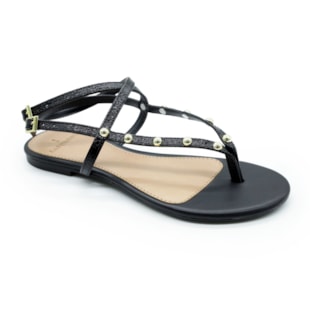 FEMININO RASTEIRA SANDALIA LA FEMME 131287 VZ SHINE PRETO