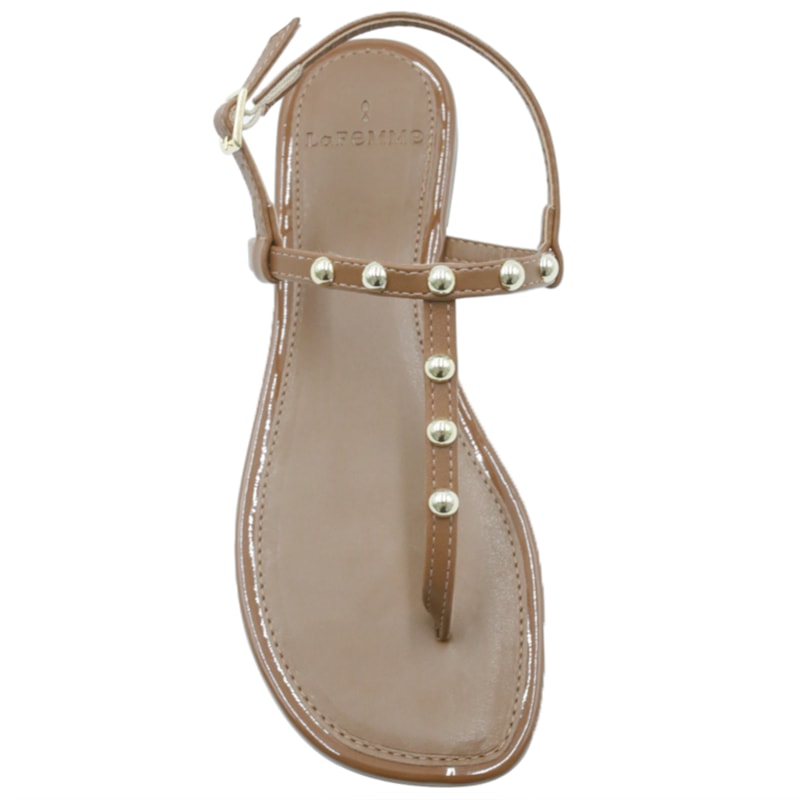FEMININO RASTEIRA SANDALIA LA FEMME 463696686 CAMEL