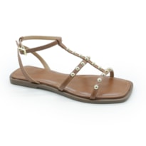 FEMININO RASTEIRA SANDALIA LA FEMME 64016 NAPPA PARIS CAMEL 6694